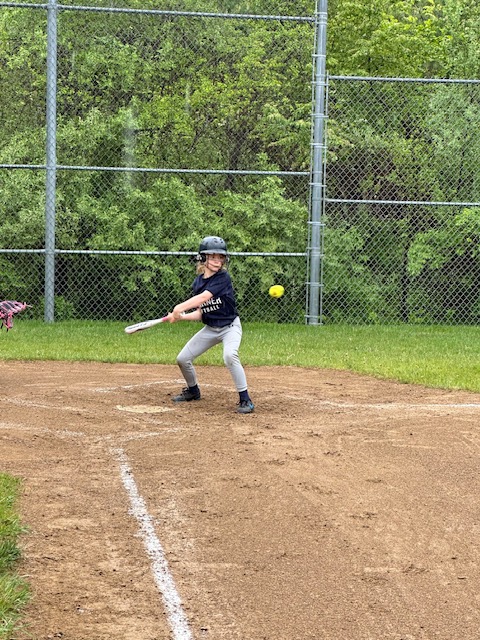 photo of player hitting ball